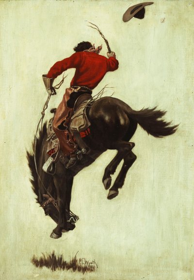 Bronco impennato da Newell Convers Wyeth