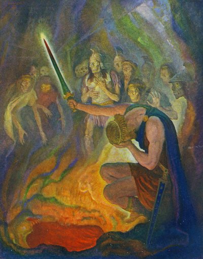 Ulisse nella Terra dei Morti da Newell Convers Wyeth