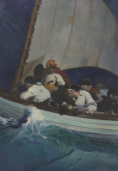 "Oh, gli uomini di Morgan sono fuori per te; e Barbanera--bucaniere!..." da Newell Convers Wyeth