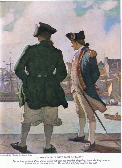Sul muro del mare con John Paul Jones: Per un lungo momento John Paul guardò oltre le navi lungo il porto verso l