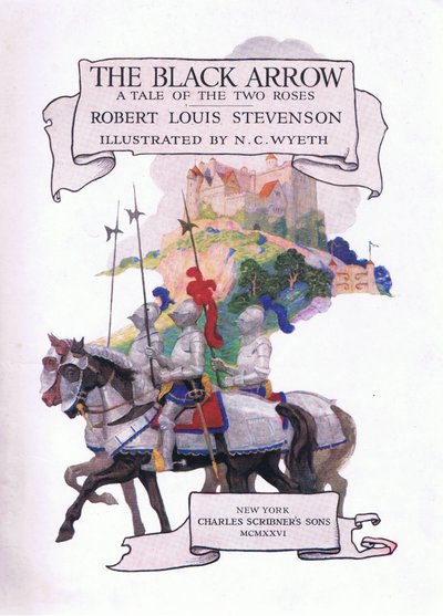 La freccia nera, pagina del titolo da Newell Convers Wyeth