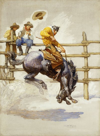 Il bronco impennato da Newell Convers Wyeth