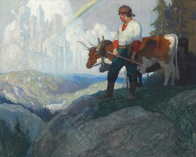 Il pioniere e la visione, c.1918 da Newell Convers Wyeth