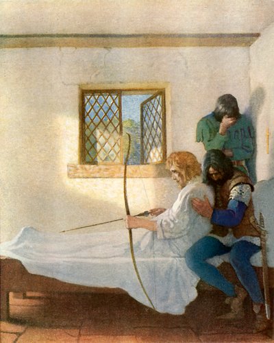 La Morte di Robin Hood da Newell Convers Wyeth