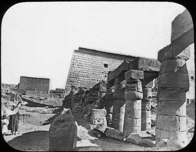Grande Tempio, Luxor, Egitto, c1890 da Newton and Co
