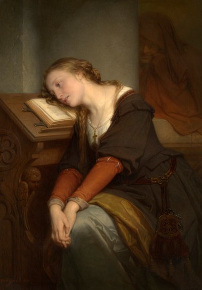 Margaret in chiesa da Nicaise de Keyser