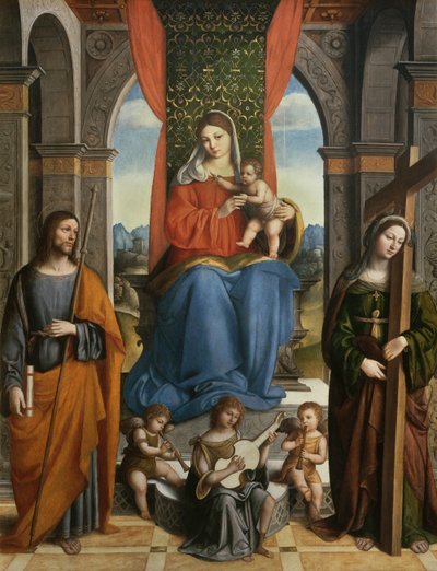 Madonna col Bambino con San Giacomo di Galizia e Sant