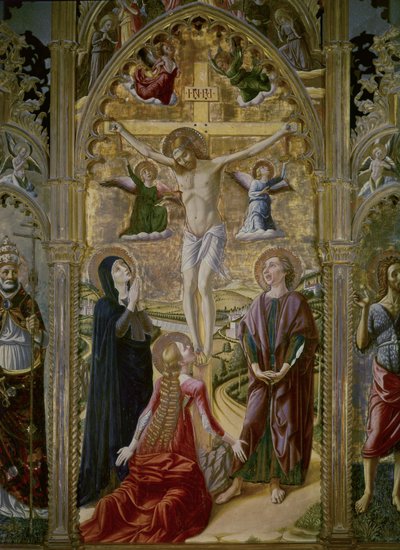 Crocifissione. 1480. (tempera e oro su tavola) da Niccolo Alunno