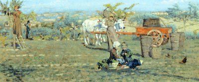 Nei campi, ca 1891, di Niccolo Cannicci (1846-1906) da Niccolo Cannicci