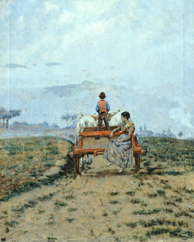 Su un carro nei campi da Niccolo Cannicci