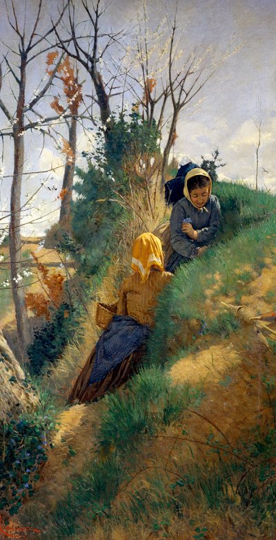 Scena pastorale, di Niccolo Cannicci (1846-1906) da Niccolo Cannicci