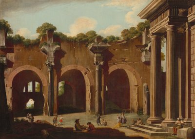 La Basilica di Costantino con una Colonnata Dorica da Niccolo Codazzi