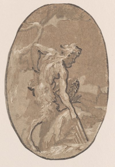 Marsia che disegna la siringa dal fiume, ca. 1540-50 da Niccolo Vicentino