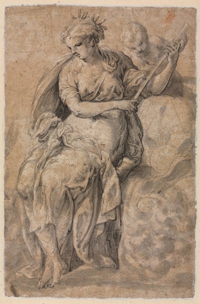 Figura allegorica (verso) da Niccolo dell