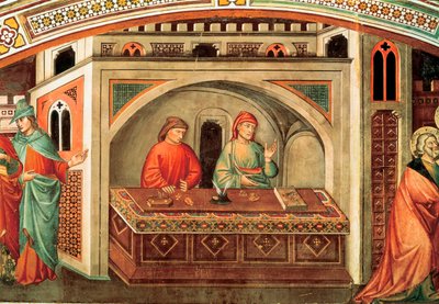 Storia di San Matteo, (dettaglio) da Niccolo di Pietro Gerini