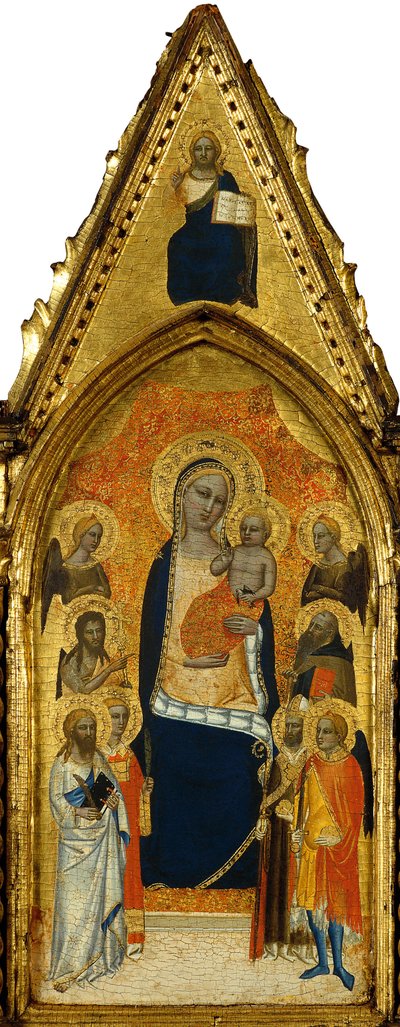 La Vergine e il Bambino tra angeli e sei santi da Niccolo di Tommaso