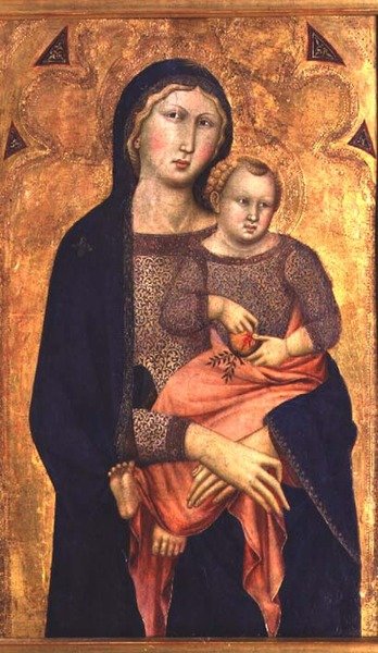 Madonna con Bambino da Niccolo di ser Sozzo Tegliacci