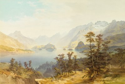 Lago Manapouri, Isola del Sud, Nuova Zelanda da Nicholas Chevalier