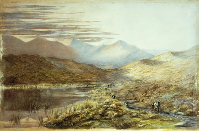 Lago Pukaki, Nuova Zelanda, 1872 da Nicholas Chevalier
