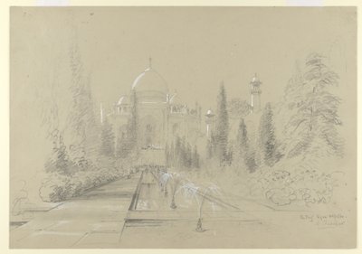 Il Taj Mahal, Agra, 24 gennaio 1870 da Nicholas Chevalier
