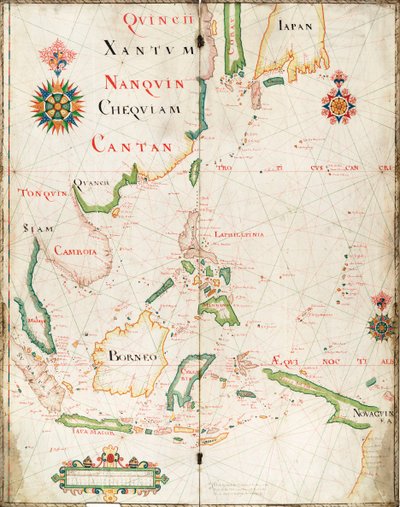 Mappa delle Indie Orientali da Nicholas Comberford