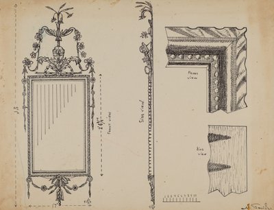 Cornice per uno specchio da Nicholas Gorid