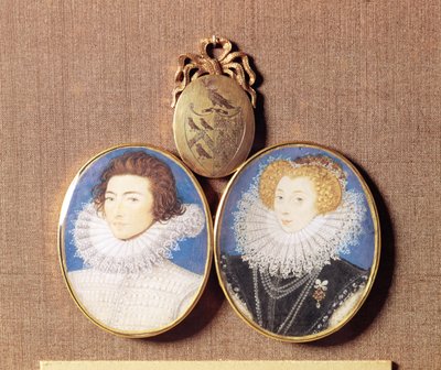 John Croker e sua moglie Frances da Nicholas Hilliard