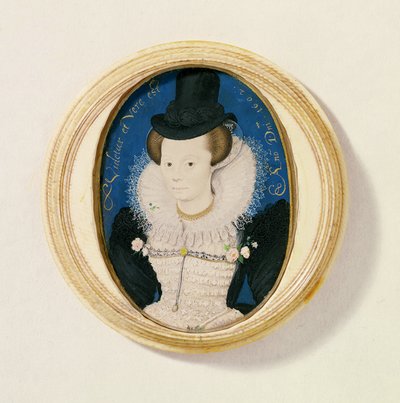 Miniatura di una donna sconosciuta, 1602 da Nicholas Hilliard
