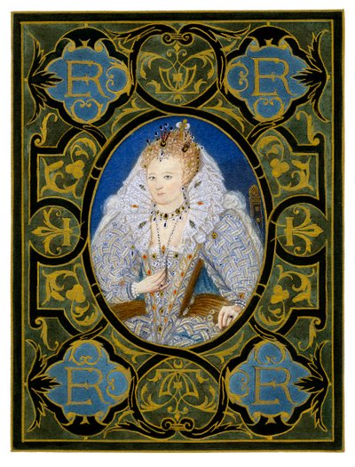 Regina Elisabetta I, XVI secolo, 1896 da Nicholas Hilliard
