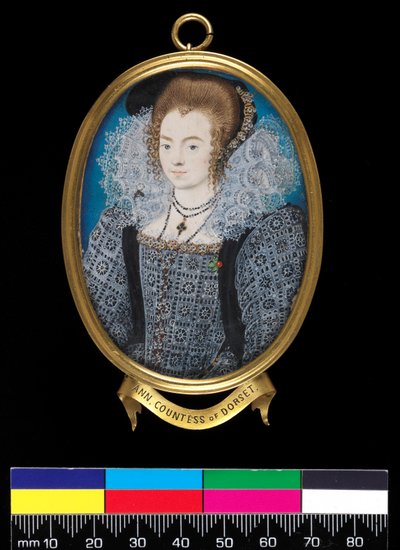 Signora sconosciuta (precedentemente identificata come Contessa di Dorset), c.1595 da Nicholas Hilliard