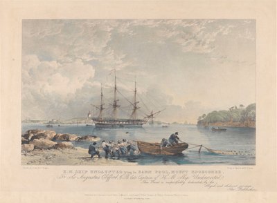 Litografia della HMS 