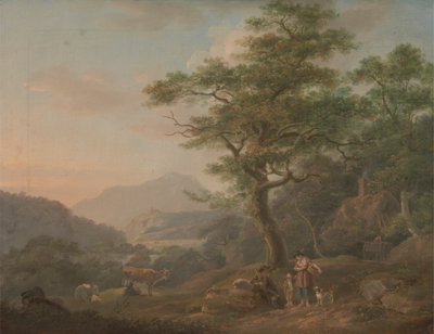 Un paesaggio con figure da Nicholas Pocock