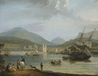 Castello e Baia di Caernarvon da Nicholas Pocock