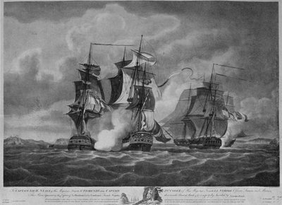 Cattura della Resistenza e della Constance, c1798 da Nicholas Pocock