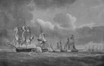 Azione audace di Lord Cochrane, c1807 da Nicholas Pocock