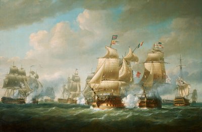 Azione di Duckworth al largo di San Domingo, 6 febbraio 1806 da Nicholas Pocock