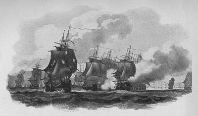 Scontro al largo di Dominica, c1782 da Nicholas Pocock