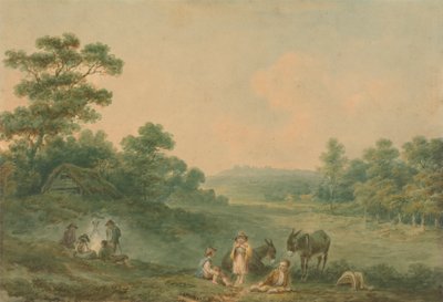 Paesaggio con zingari da Nicholas Pocock