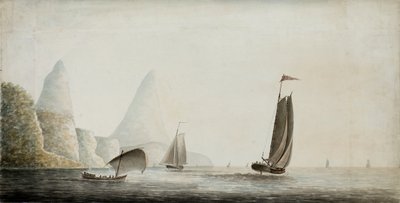 Imbarco degli schiavi ai Pitons, St. Lucia, c.1771 (acquerello) da Nicholas Pocock