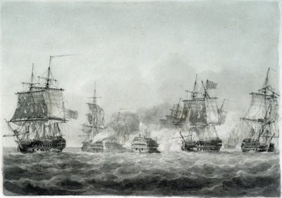 La battaglia di Camperdown (Mare del Nord) da Nicholas Pocock