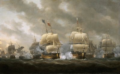 La battaglia della baia di Quiberon, 20 novembre 1759 da Nicholas Pocock