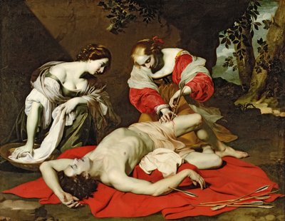 San Sebastiano curato da Santa Irene da Nicholas Renieri