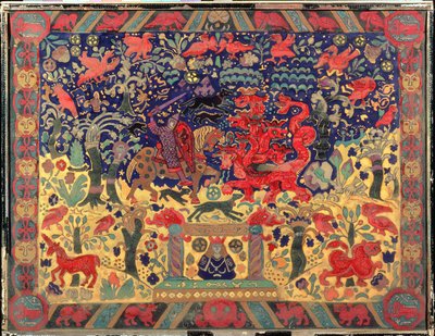 Battaglia con il drago, 1912 da Nicholas Roerich