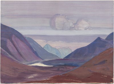Fiume Chandra, studio, 1931 da Nicholas Roerich