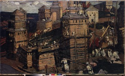 La costruzione di una città da Nicholas Roerich