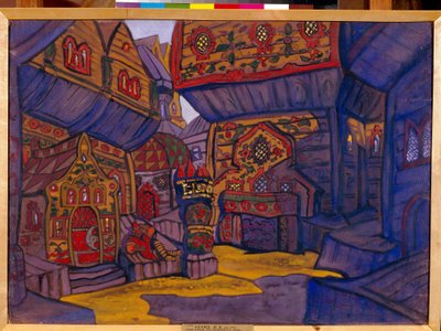 La corte del principe Vladimir Galitsky da Nicholas Roerich