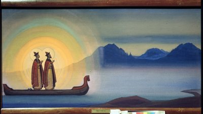 I santi Boris e Gleb da Nicholas Roerich