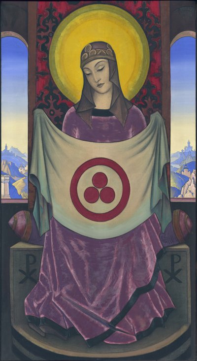 Madonna Oriflamma, 1932 da Nicholas Roerich