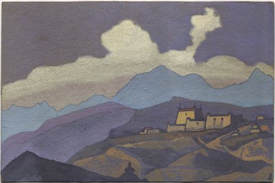 Monastero nella provincia di Tsang, Tibet, 1936 da Nicholas Roerich