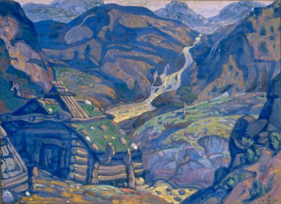 Scenografia per la commedia teatrale Peer Gynt di H. Ibsen, 1912 da Nikolai Konstantinowitsch Roerich